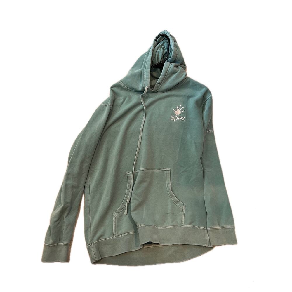 Independent Trading Apex Teal Pullover Hoodie Mens Large